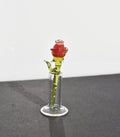 Mini Glass Rose in Vase: Handmade Sentimental Keepsake