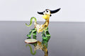 Whimsical Glass Bull Figurine: Hand-Blown Art Glass Collectible