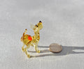 Handmade Glass Dog Figurine: Whimsical Art Glass Sculpture