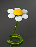 Glass Daisy Flower β Hand Blown Freestanding Sculpture β Unique Floral Gift Decor