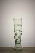 Renaissance-Style Goblet, Hand-Blown Forest Glass, Luxury Barware, Studded Prunt Beaker.