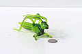 Glass Grasshopper Figurine. Intricate hand blown glass sculpture