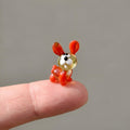 Tiny Glass Animals, Glass Bunny, Mini Glass Animals, Spring Gifts, Easter Bunny, Rabbit Art, Easter Rabbit, Glass Animals, Glass Sculptures