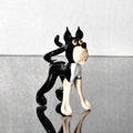 Glass Dog Figurine, Dog Statue, Black and White Dog, Spotted Dog, Puppy, Dog Lover Gift, Hand Blown Art Glass Decor