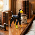 Doberman Figurine, Doberman Statue, Doberman Gifts, Doberman Pinscher Art, Doberman Decor, Doberman Memorial, Glass Dog Figurine