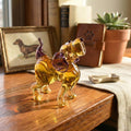 Whimsical Dog Figurine, Dog Statue, Glass Animals, Dog Memorial Gift, Glass Dog, Purple Dog, Art Glass, Puppy, Dog Lover Gift