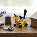 Tiny Glass Animals, Glass Dog Figurine, Mini Glass Animals, Dog Gifts, Dog Art, Whimsical Decor, Glass Sculpture, Glass Animals, Art