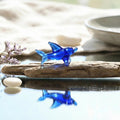 Glass Dolphin Figurine, Tiny Glass Animals, Miniature Glass Animals, Coastal Decor, Dolphin Gift, Mini Glass Animals, Blue Ocean Decor