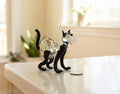 Black Cat, Glass Cat Figurines, Black Cat Statue, Glass Cat, Cat Figure, Cat Art, Glass Sculpture, Glass Animals, Cat Statue, Cats