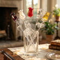 Eternal Roses, Forever Rose, Glass Rose, Glass Flower Bouquet, Glass Flowers, Long Stem Rose, Blown Glass Flowers Mothers Day Gifts