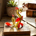 Dragon Statue, Fantasy Decor, Yellow Glass Dragon, Glass Sculpture, Dragon Gifts, Dragon Decor, Fantasy Art, Red Wings, Amber Glass, Art