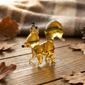 Tiny Glass Animals, Squirrel Gifts, Mini Glass Animals, Squirrel Figurine, Squirrel Decor, Squirrel Art, Glass Animals, Glass Sculptures