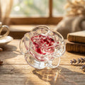 Pink Glass Rose - Romantic Mothers Day Gifts For Her - Rose Love Gift - Hand Blown Pink Glass Rose - Glass Rose Flower