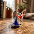 Glass Snail, Tiny Glass Animals, Snail, Whimsical Decor, Blue Glass Snail, Snail Decor, Mini Glass Animals, Snail Gifts, Glass Animals