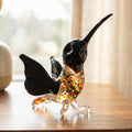 Hummingbird Statue, Humming Bird, Blown Glass Hummingbird Figurine, Hummingbird Art, Gift for Bird Lovers, Hummingbird Gifts, Gift for Mom