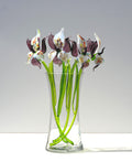 Purple Glass Flowers, Purple Orchid, Glass Orchid Bouquet, Forever Flowers, Glass Flowers Bouquet, Orchid Decor, Eternal Flowers, Orchid Art