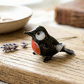 Tiny Glass Animals, Robin Gifts, Mini Glass Animals, Glass Robin, Robin Bird, Glass Bird Figurine, Glass Bird, Bird Gifts, Robin Art
