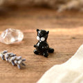 Tiny Glass Animals, Black Cat Gifts, Mini Glass Animals, Black Cat Figurine, Black Cat Art, Black Cat, Glass Cat, Glass Sculpture