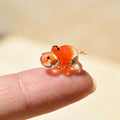 House Hippo, Lampwork Glass Hippo Figurine, Tiny Glass Animals, Hippo Gifts, Glass Animals, Safari Animals, Miniature Figurine