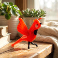 Cardinal Gifts, Cardinal, Glass Bird, Tiny Glass Animals, Cardinal Decor, Glass Bird Figurine, Red Cardinal, Cardinal Memorial, Art