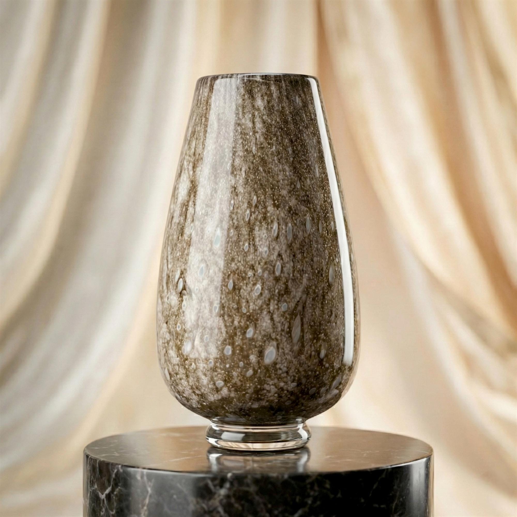 Minimalist Brown Glass Vase