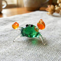 Tiny Glass Animals, Glass Crab, Mini Glass Animals, Summer Decor, Crab Decor, Beach Art, Sea Animals, Hand Blown Glass, Glass Animals, Crabs