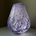 Blown Glass Lighting, Purple Glass Lamp, Vase Lamp, Hand Blown Glass Lamp, Cordless Lamp, Nightstand Lamp, Purple Lamp, Amethyst Lamp