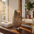 Brown Glass Vase, Small Vase, Hand Blown Glass Vase, Small Glass Vase, Glass Vase, Blown Glass Vase, Vases for Flowers, Birthday Gift