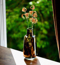 Glass Flowers Bouquet and Vase - Glass Flowers and Vase - Glass Iris - Unique Spring Decor Gift for Her, Birthday Gift