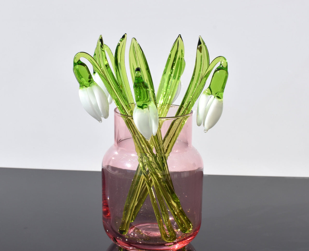 "Eira" Handblown Glass Snowdrop