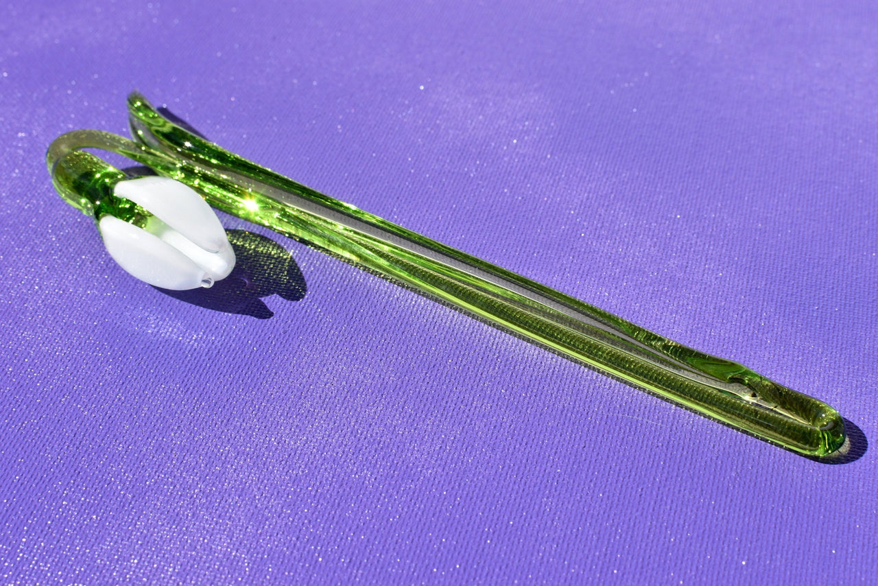 "Eira" Handblown Glass Snowdrop