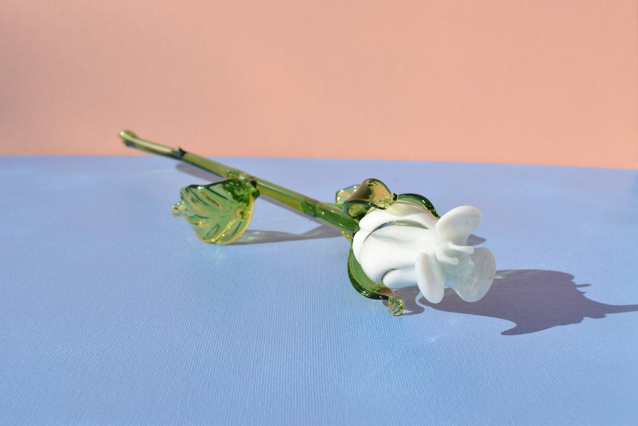 "Isla" Handblown Glass Rose