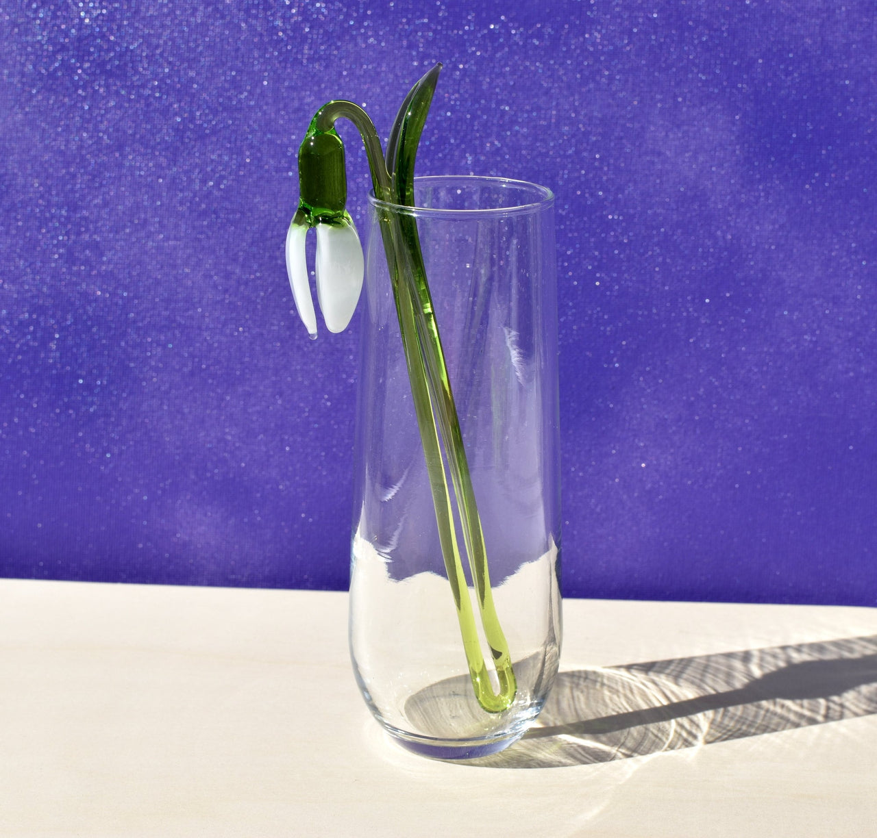 "Eira" Handblown Glass Snowdrop