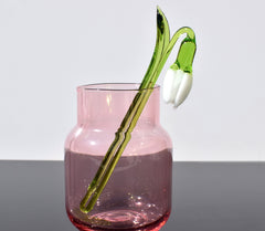 "Eira" Handblown Glass Snowdrop