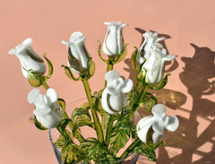 "Isla" Handblown Glass Rose