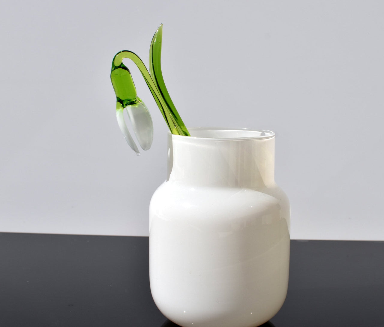 "Eira" Handblown Glass Snowdrop