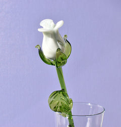 "Isla" Handblown Glass Rose