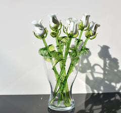 "Isla" Handblown Glass Rose