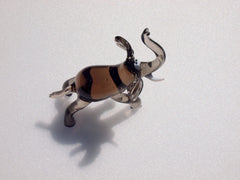 Elephant Decor, Elephant Statue, Elephant Figurine, Elephant Gifts, Glass Elephant, Elephant Art, Elephant Sculpture, Amber Glass, Statue