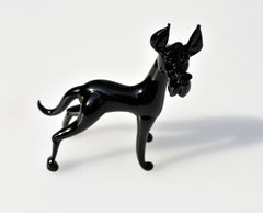Great Dane, Dog Statue, Great Dane Gifts, Black Dog Figurine, Great Dane Art, Glass Dog, Dog Memorial Gift, Pet Loss Gift, Dane Mom