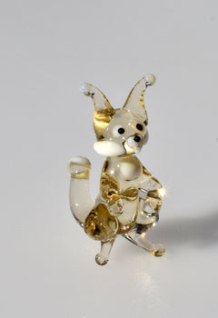 Woodland Animals, Squirrel Gifts, Forest Animals, Squirrel Figurine, Squirrel Decor, Squirrel Art, Glass Sculpture, Glass Animals, Squirrel