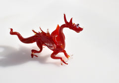 Dragon Statue, Red Dragon, Fantasy Decor, Glass Sculpture, Dragon Gifts, Dragon Decor, Fantasy Art, Glass Animals, Blown Glass, Statue