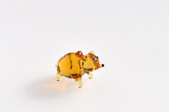 Tiny Glass Animals, Glass Bear, Mini Glass Animals, Woodland Decor, Woodland Animals, Forest Animals, Glass Bear Figurine, Glass Figure, Art
