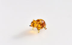 Tiny Glass Animals, Glass Bear, Mini Glass Animals, Woodland Decor, Woodland Animals, Forest Animals, Glass Bear Figurine, Glass Figure, Art