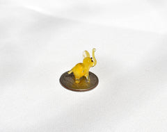 Handmade Elephant Decor, Elephant Statue, Elephant Art, Elephant Gifts, Glass Elephant, Tiny Glass Animals, Elephant Figurine, Mini Animal