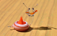Glass Animal Figurines, Snail Gifts, Snail Valentine, Snail Art, Glass Animals, Tiny Glass Animals, Whimsical Decor, Glass Snail, Snail