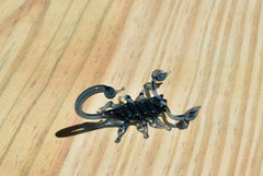 Handmade Glass Scorpion Figurine: Whimsical Art Glass Sculpture