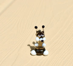Lampwork Glass Squirrel Miniature: Whimsical Glass Menagerie