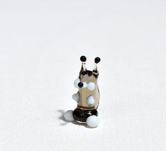 Lampwork Glass Squirrel Miniature: Whimsical Glass Menagerie