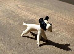 Cute Glass dog. Whimsical figurine, lots of  character and personality. Excellent addition to your glass menagerie collection.